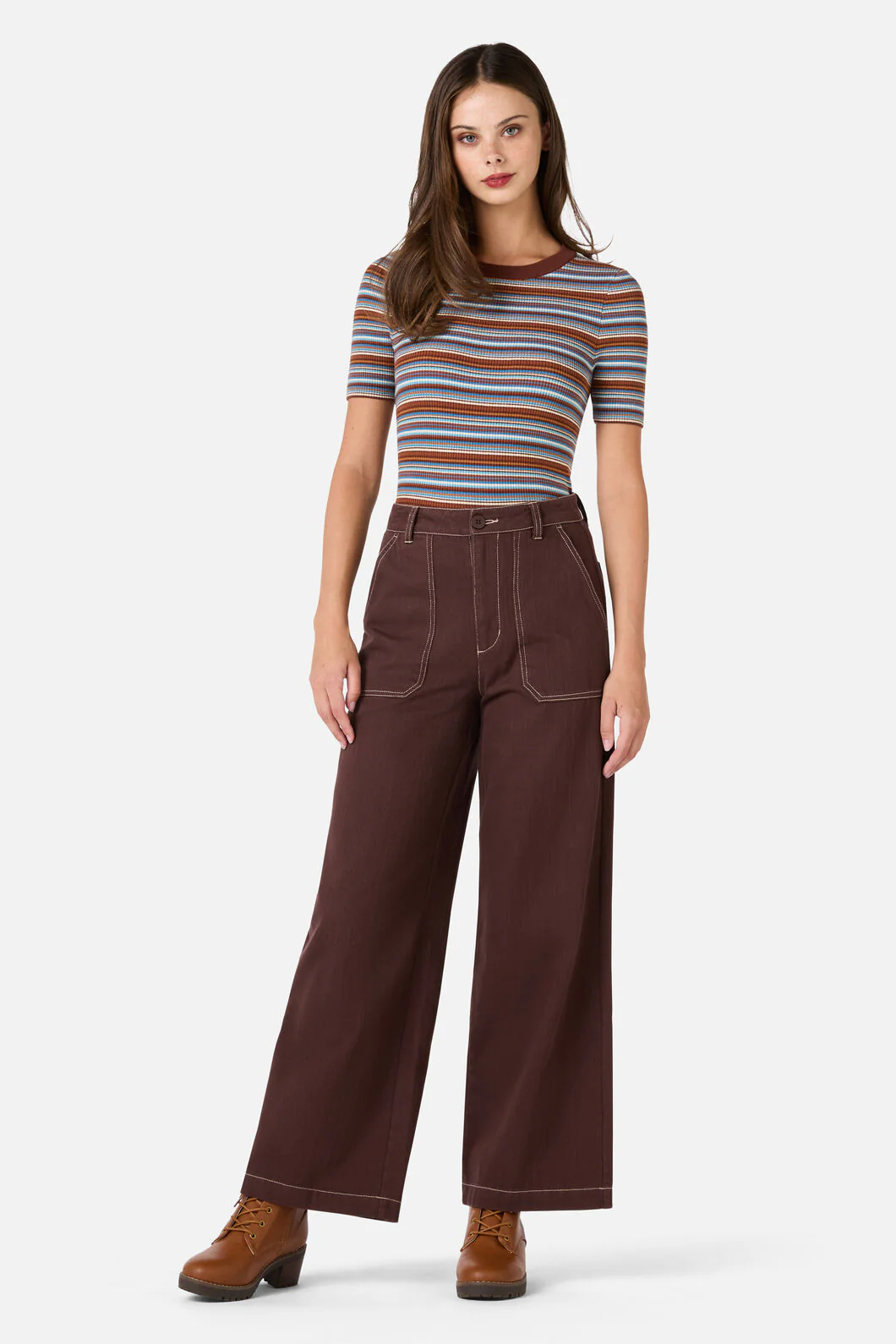Adelaide Stripe Rib Knit Top - Image 3