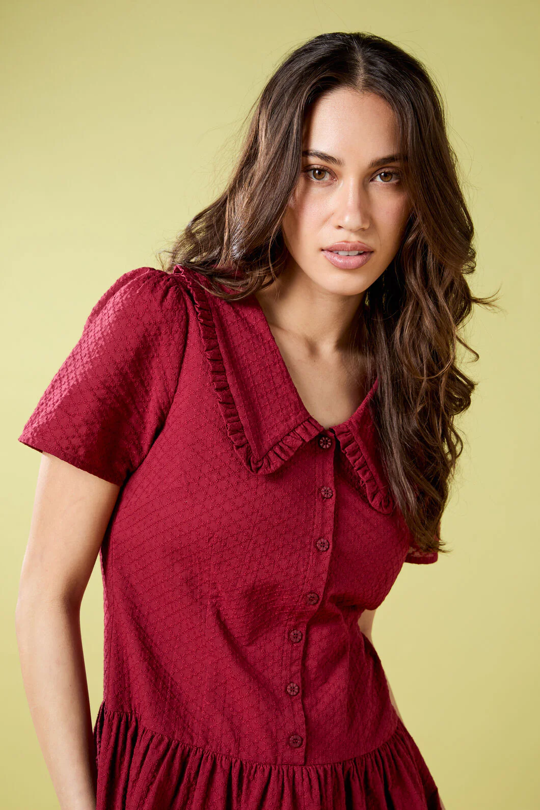 Andrea Drop Waist Mini Dress - Image 8