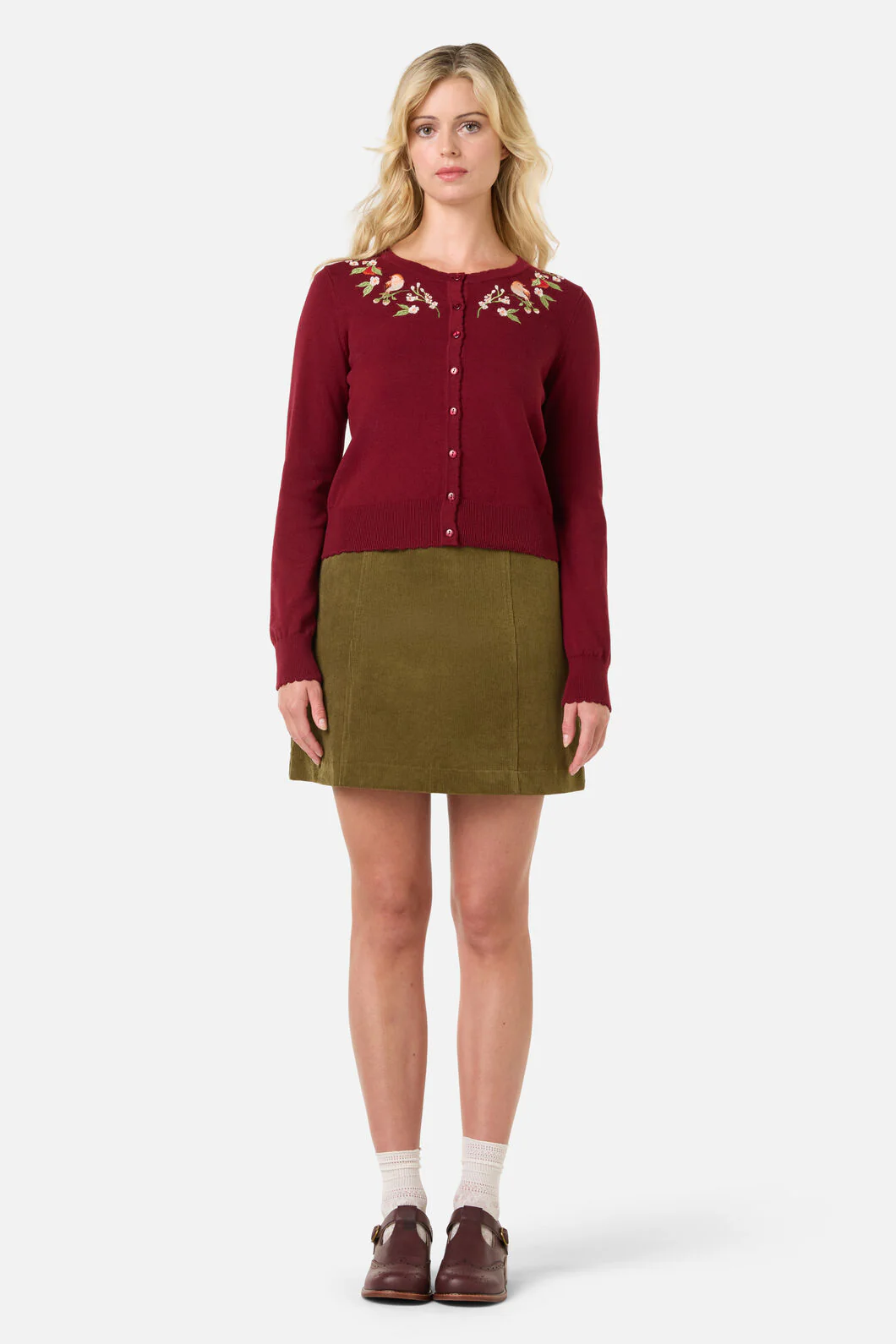 Apple & Robin Emb Cardigan