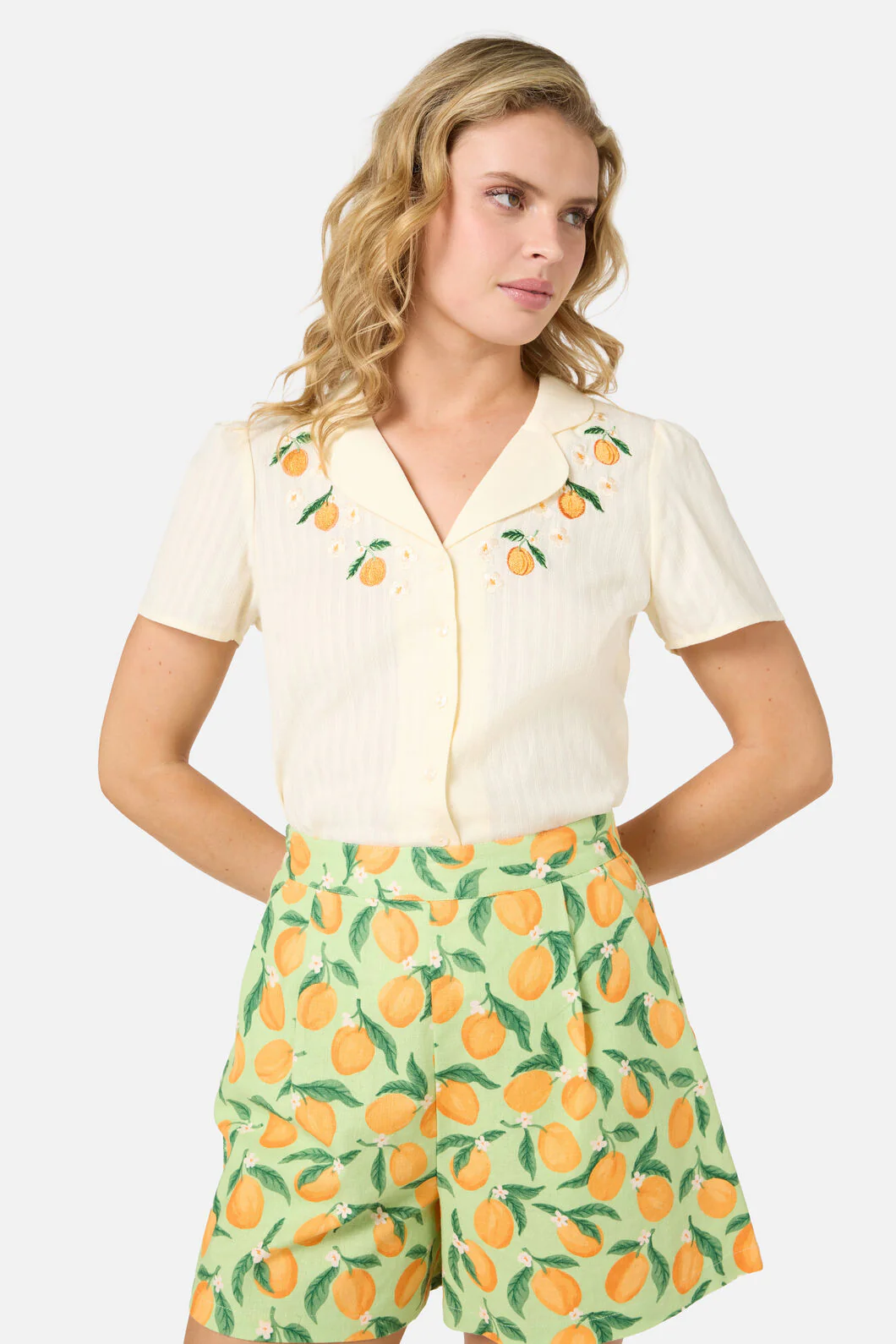 Apricots Embroidered Blouse - Image 2