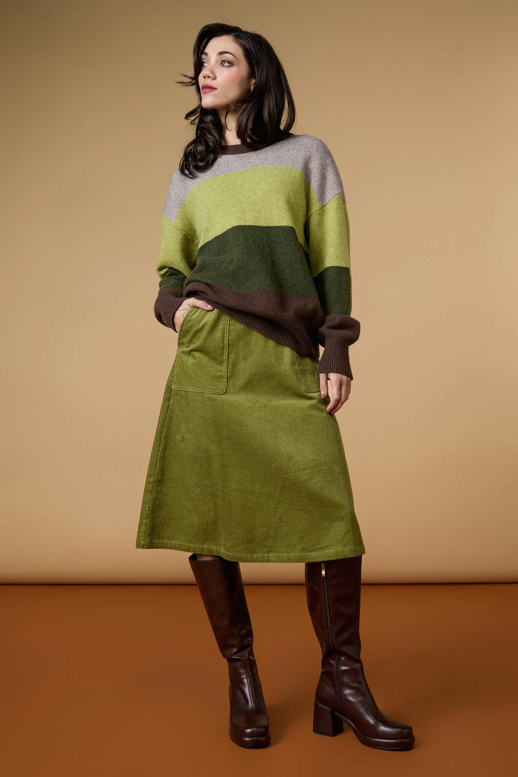 Arla Stripe Knit Jumper - Image 6