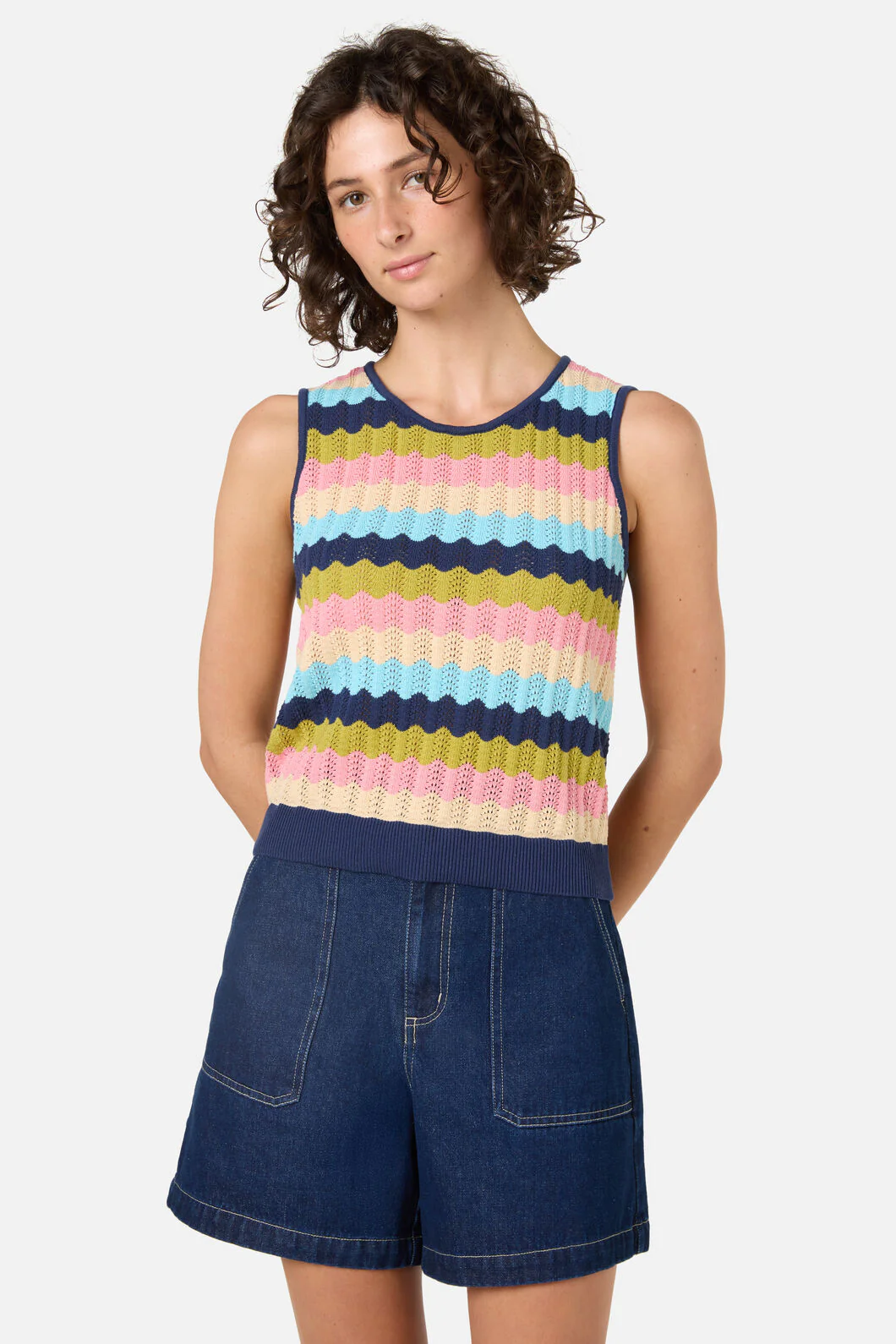 Ava Stripe Knit Tank - Image 6