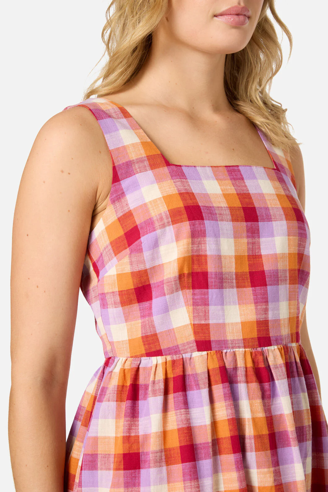 Cassie Check Midi Dress - Image 8