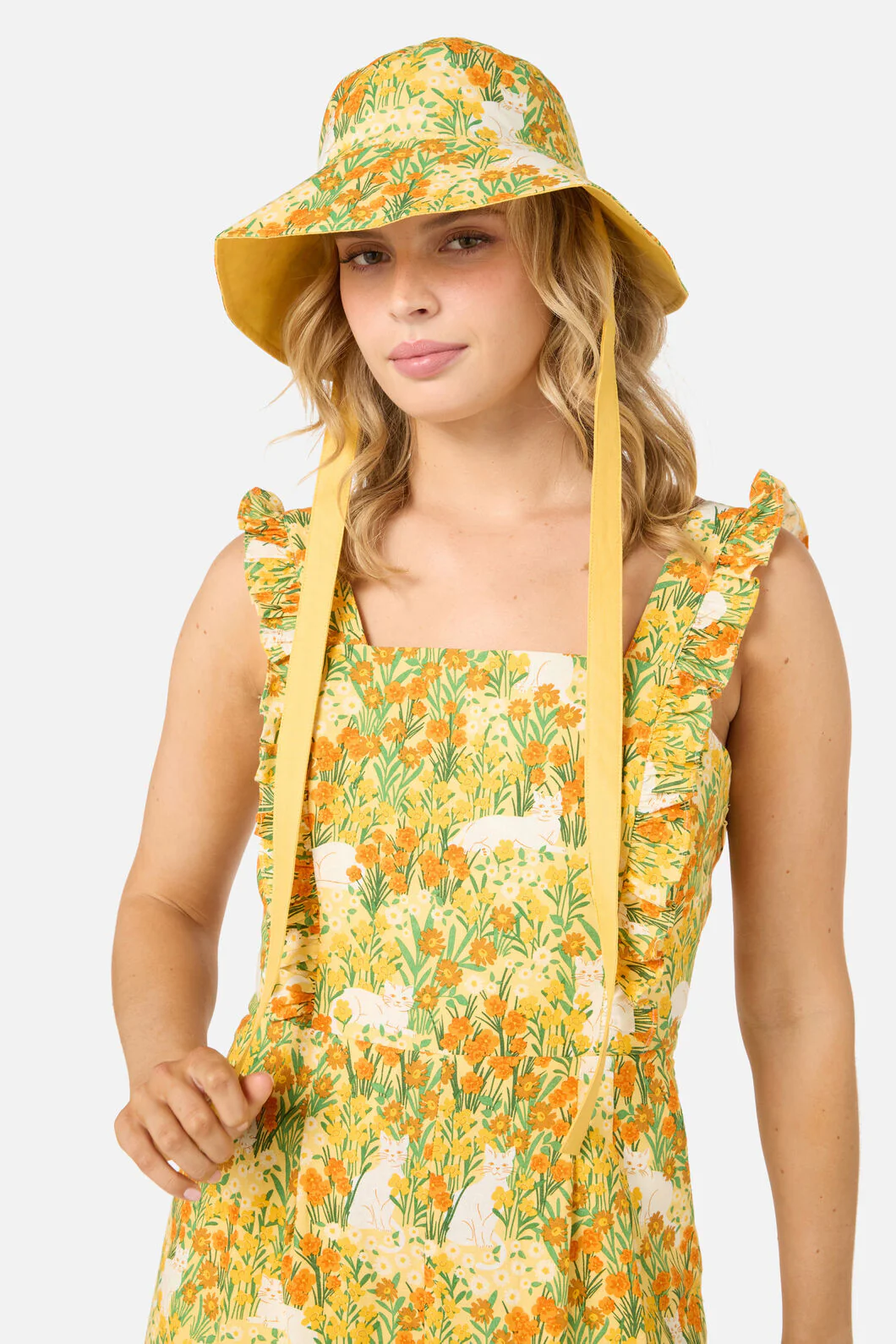 Cat & Flora Reversible Hat - Image 3