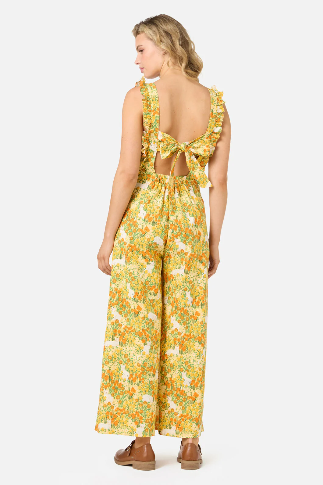 Cat & Flora Tie Back Jumpsuit - Image 4