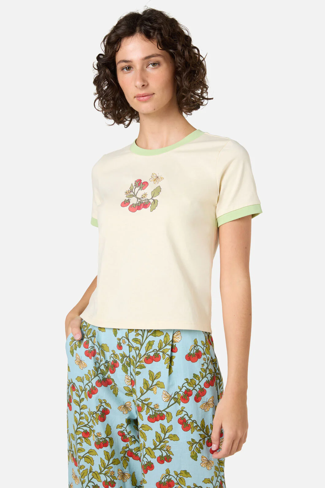 Cherry Tomatoes Ringer Tee