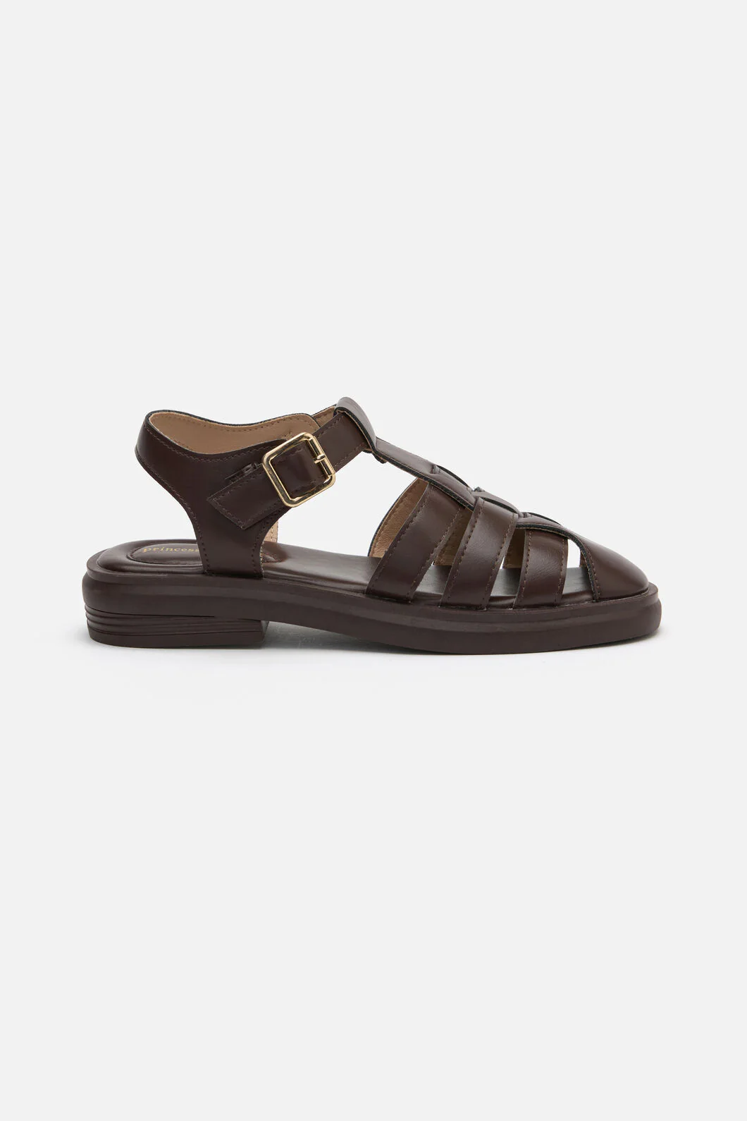 Chocolate Wide Strap Sandal - Image 2