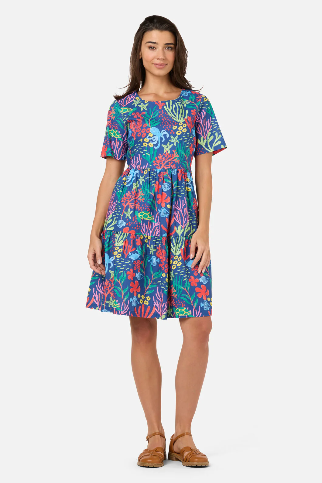 Coral Reef Smock Dress - Image 2