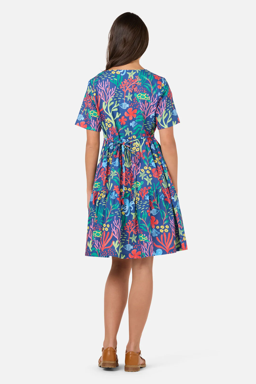 Coral Reef Smock Dress - Image 4