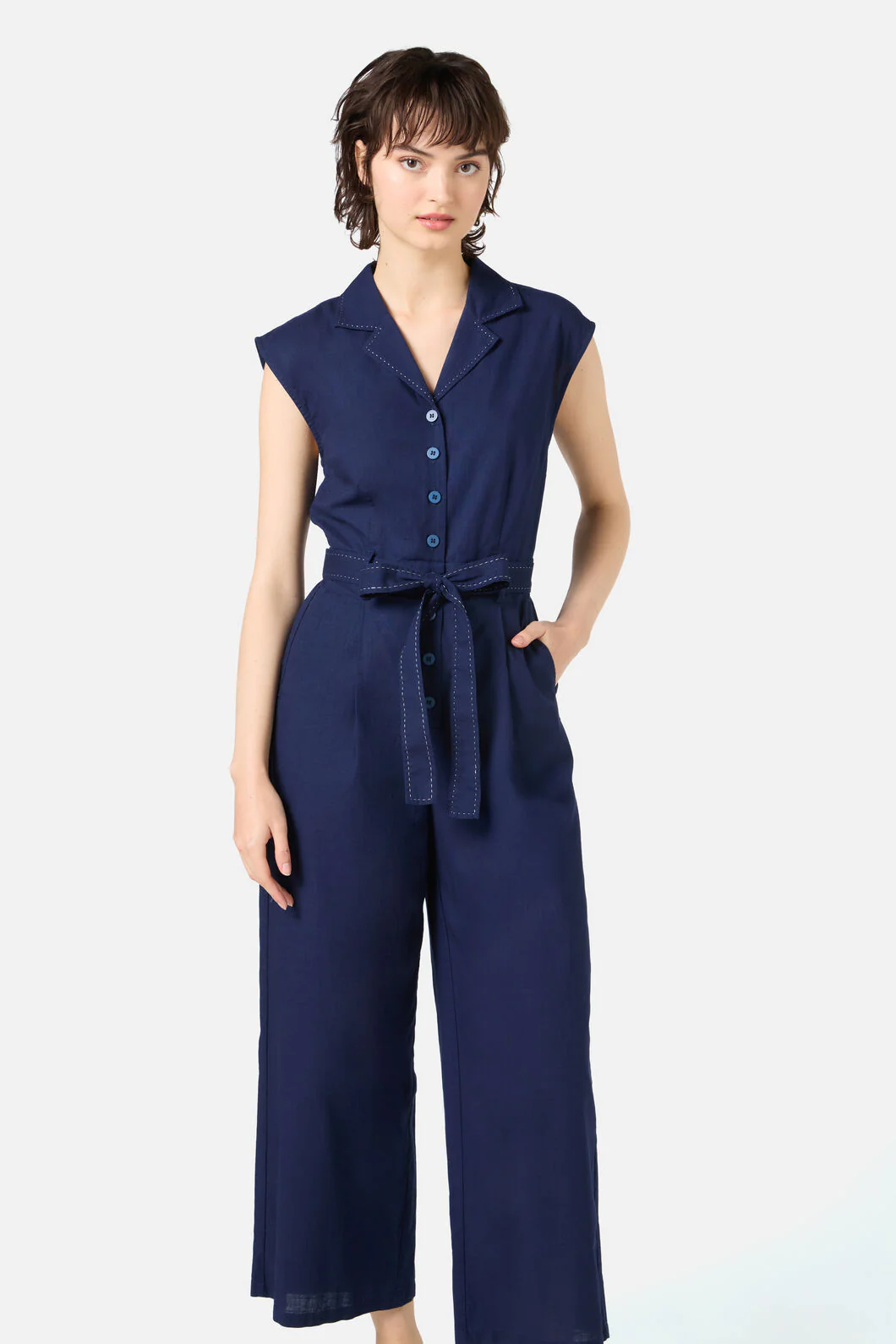 Dani Collared Jumpsuit - Image 2