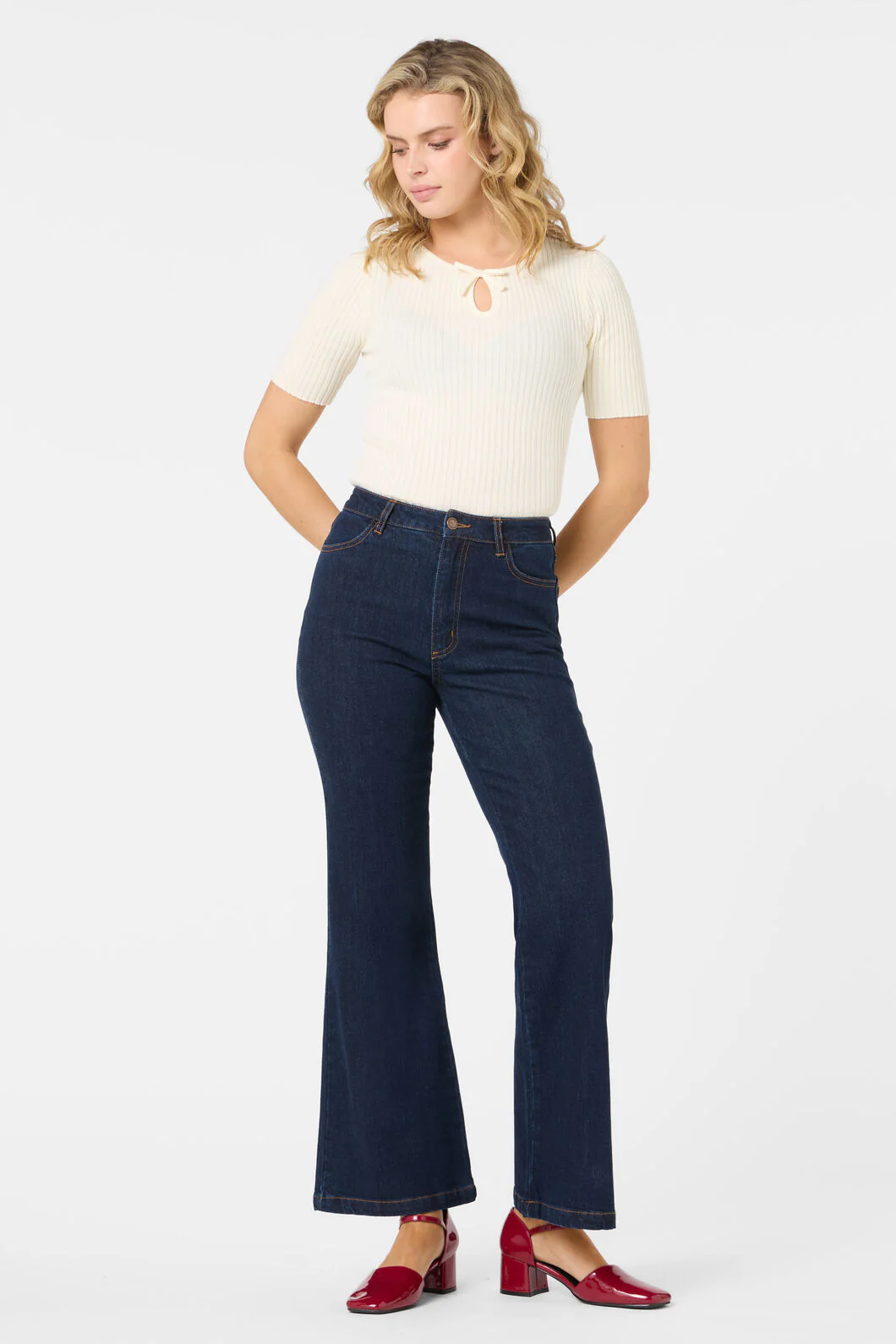 Darcy Denim Flare Jean - Image 2