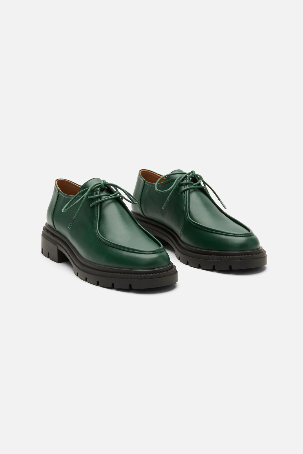 Dark Green Lace Up Brogue - Image 2