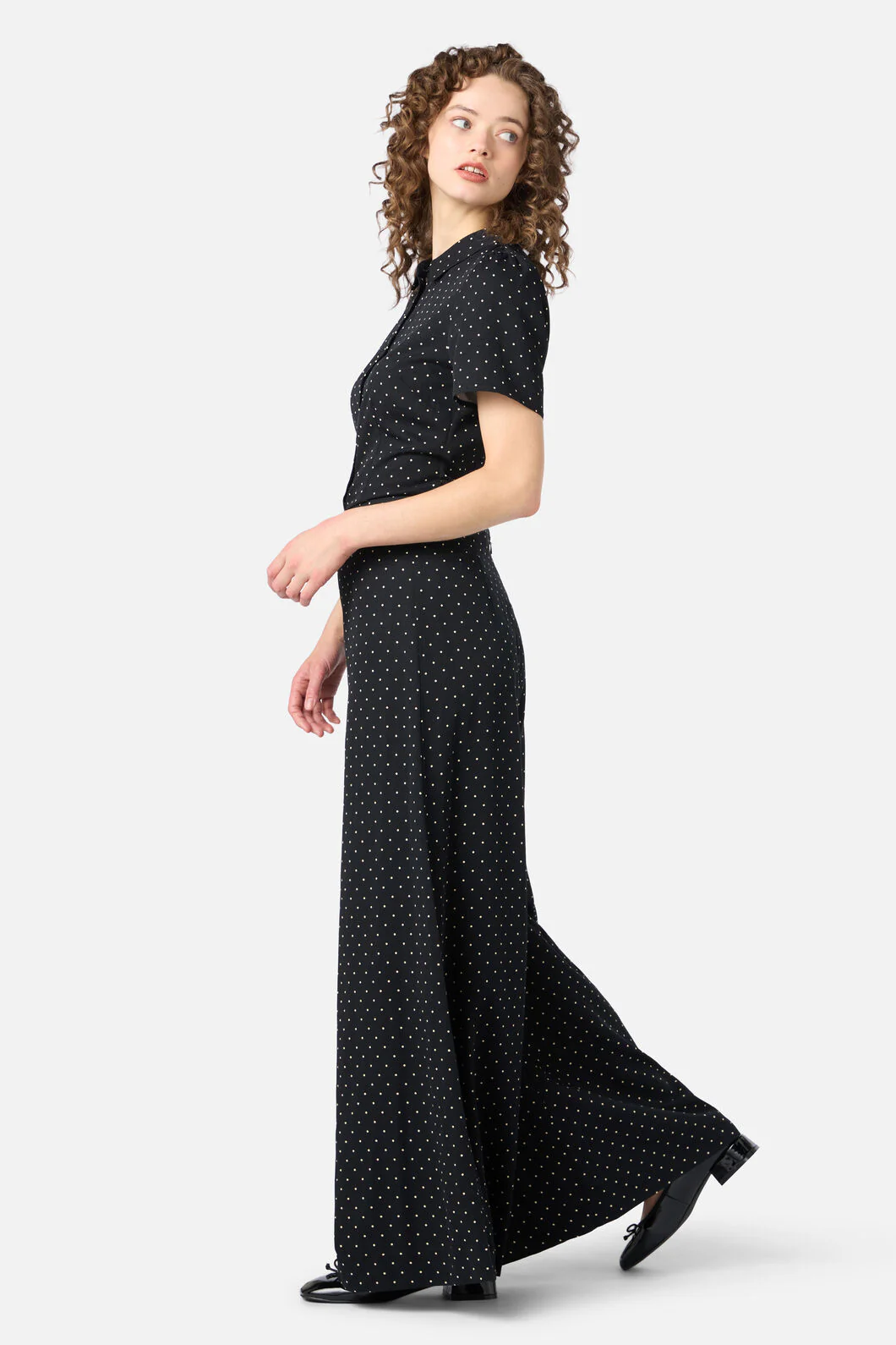 Dolly Spot Palazzo Pant - Image 6