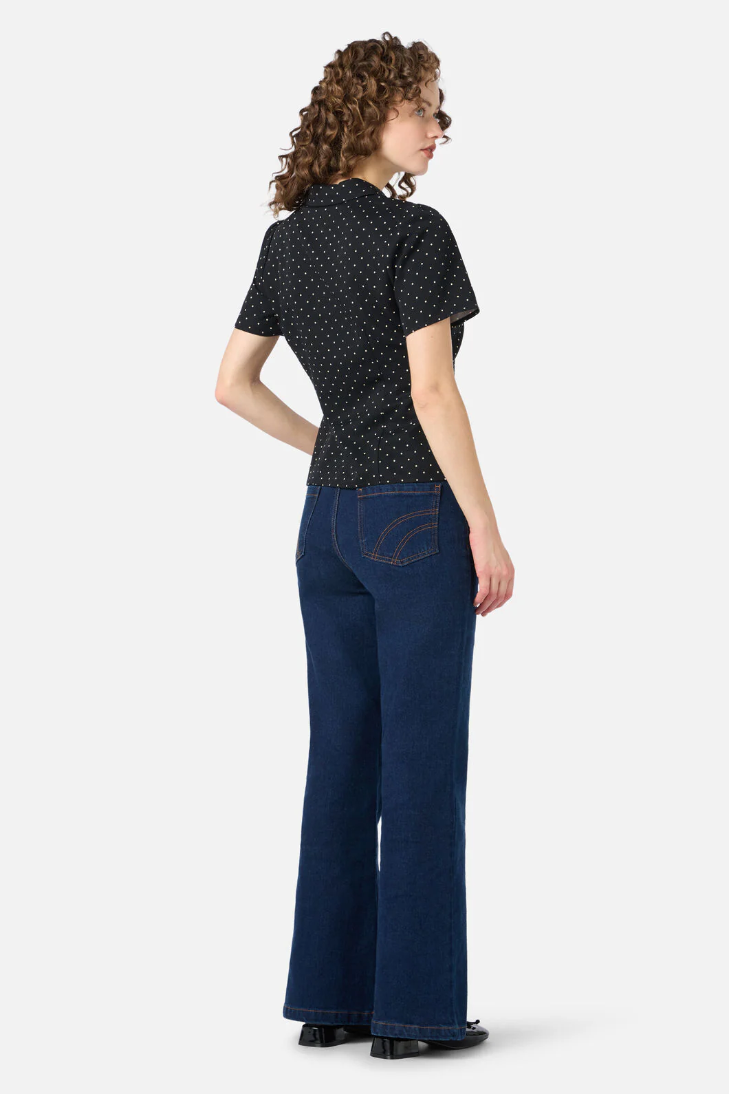 Dolly Spot Short Sleeve Blouse - Image 11