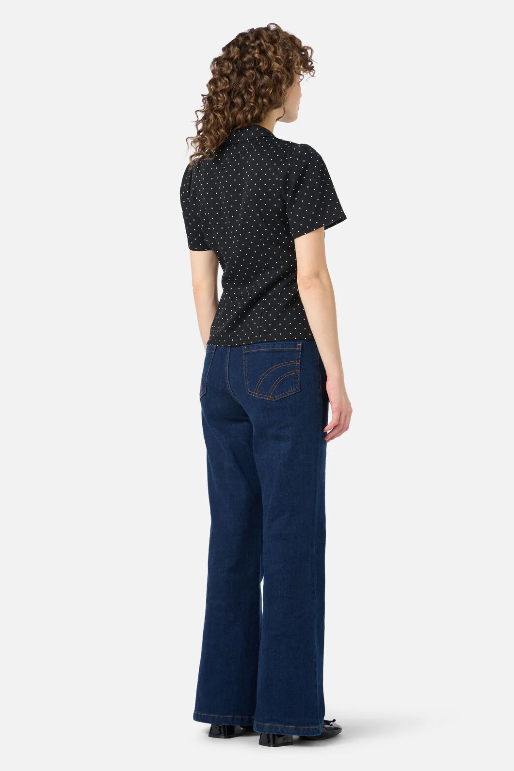 Dolly Spot Short Sleeve Blouse - Image 12