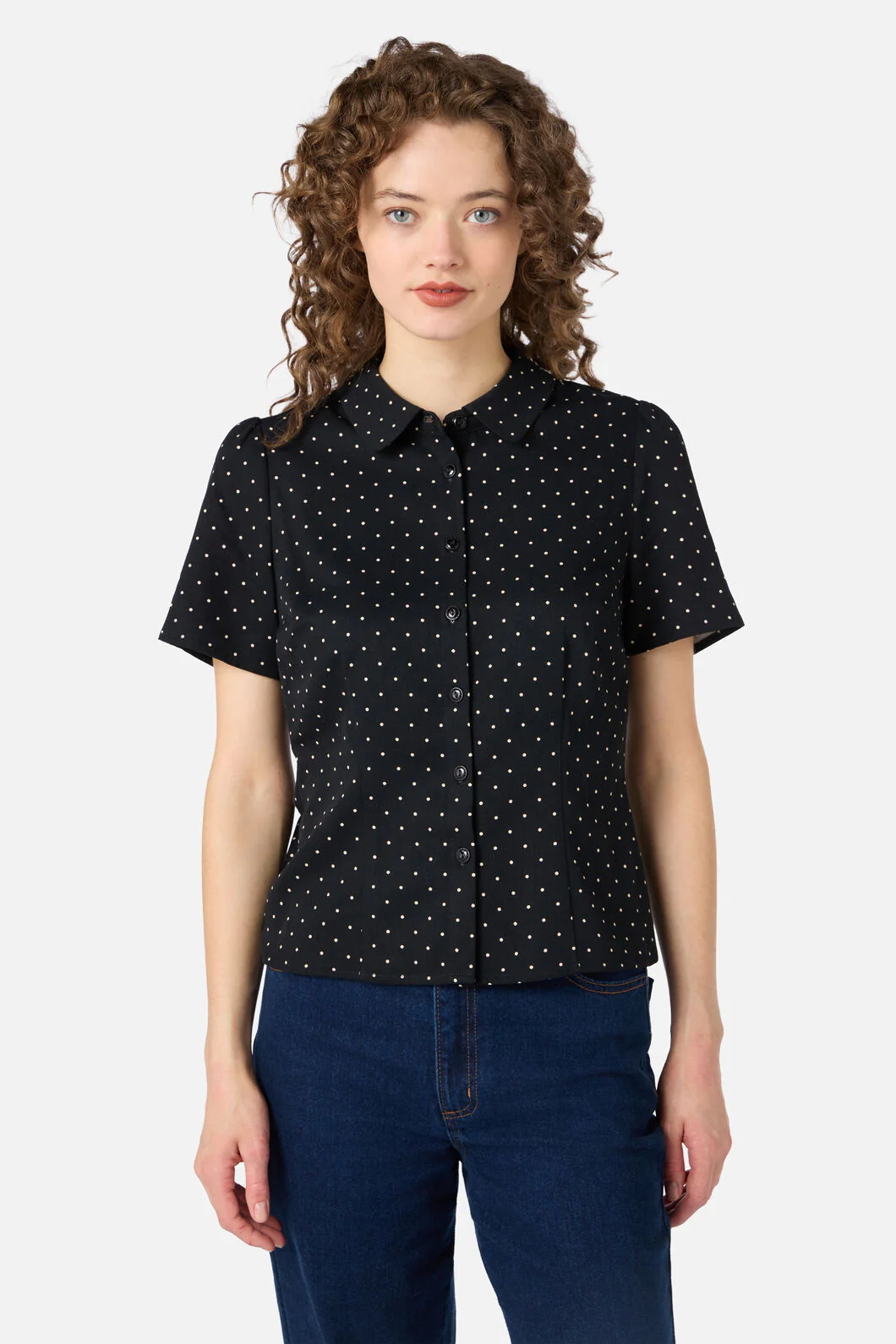 Dolly Spot Short Sleeve Blouse - Image 13