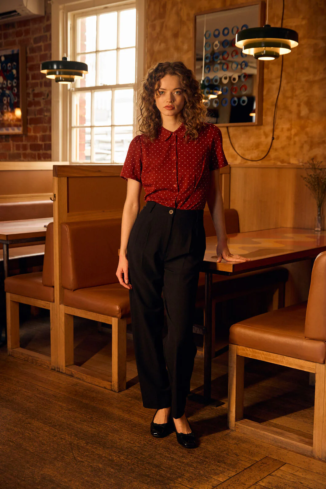 Dolly Spot Short Sleeve Blouse - Image 5