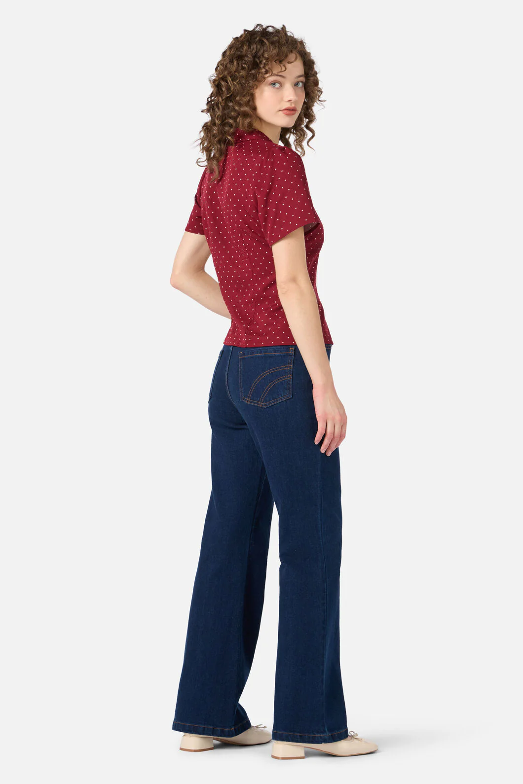 Dolly Spot Short Sleeve Blouse - Image 7