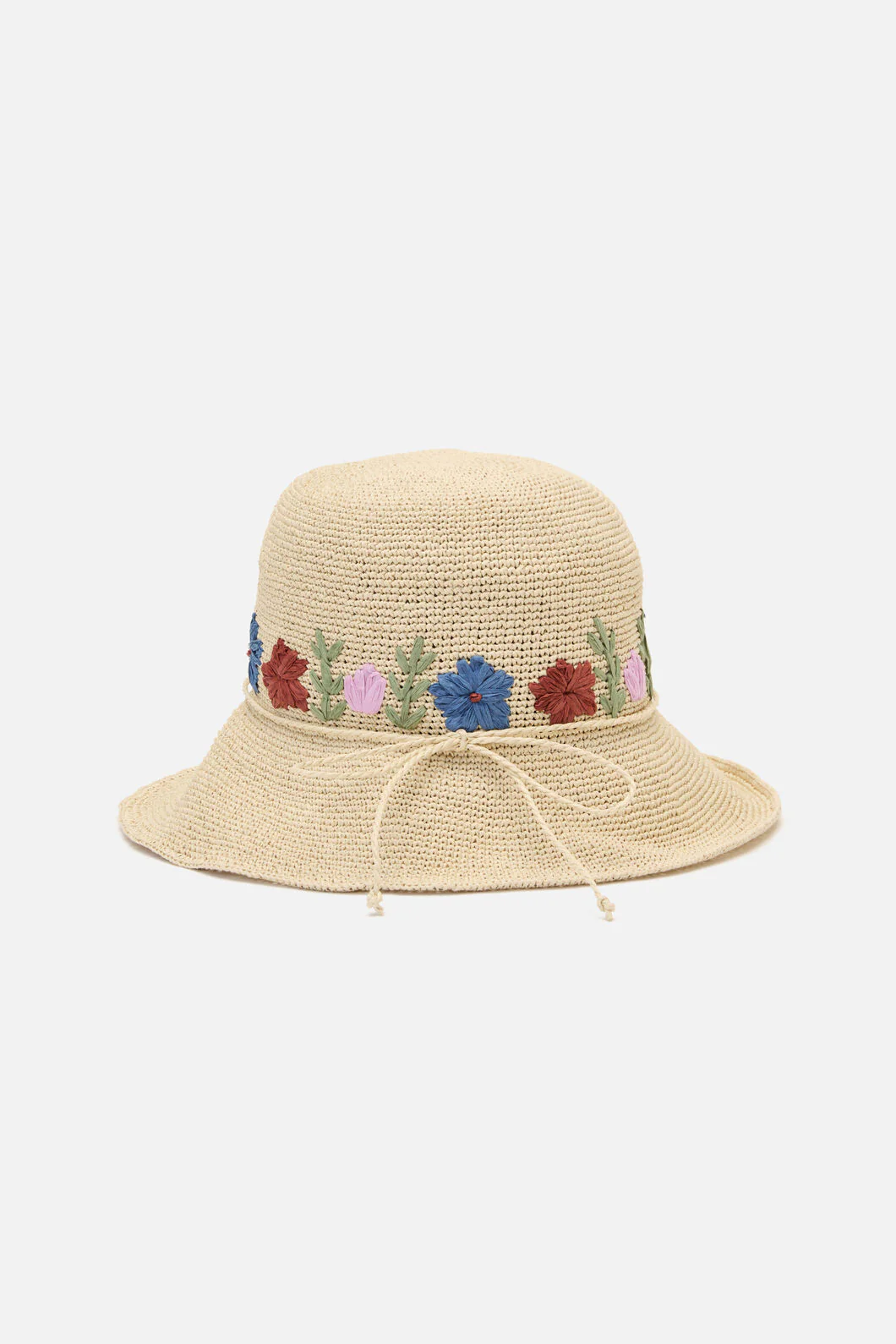 Floral Embroidered Sun Hat - Image 6
