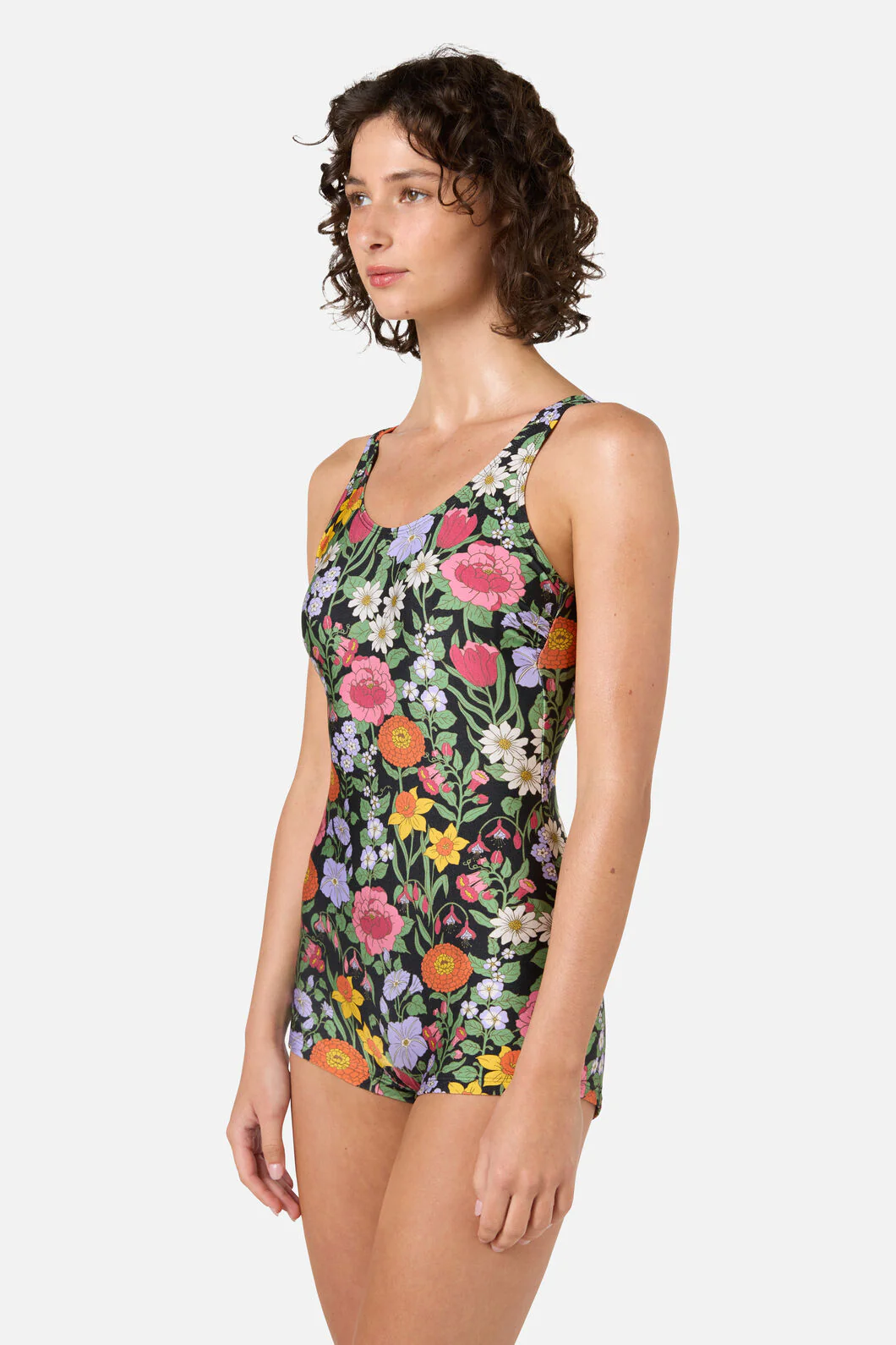 Floral Field Boyleg One Piece - Image 3
