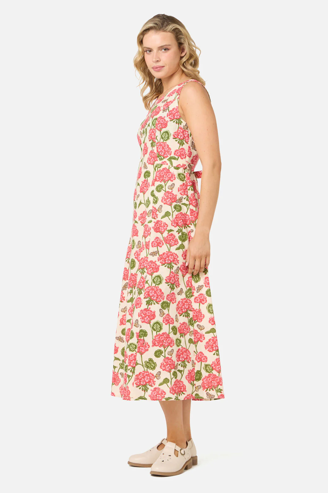 Geranium Flower Midi Dress - Image 5