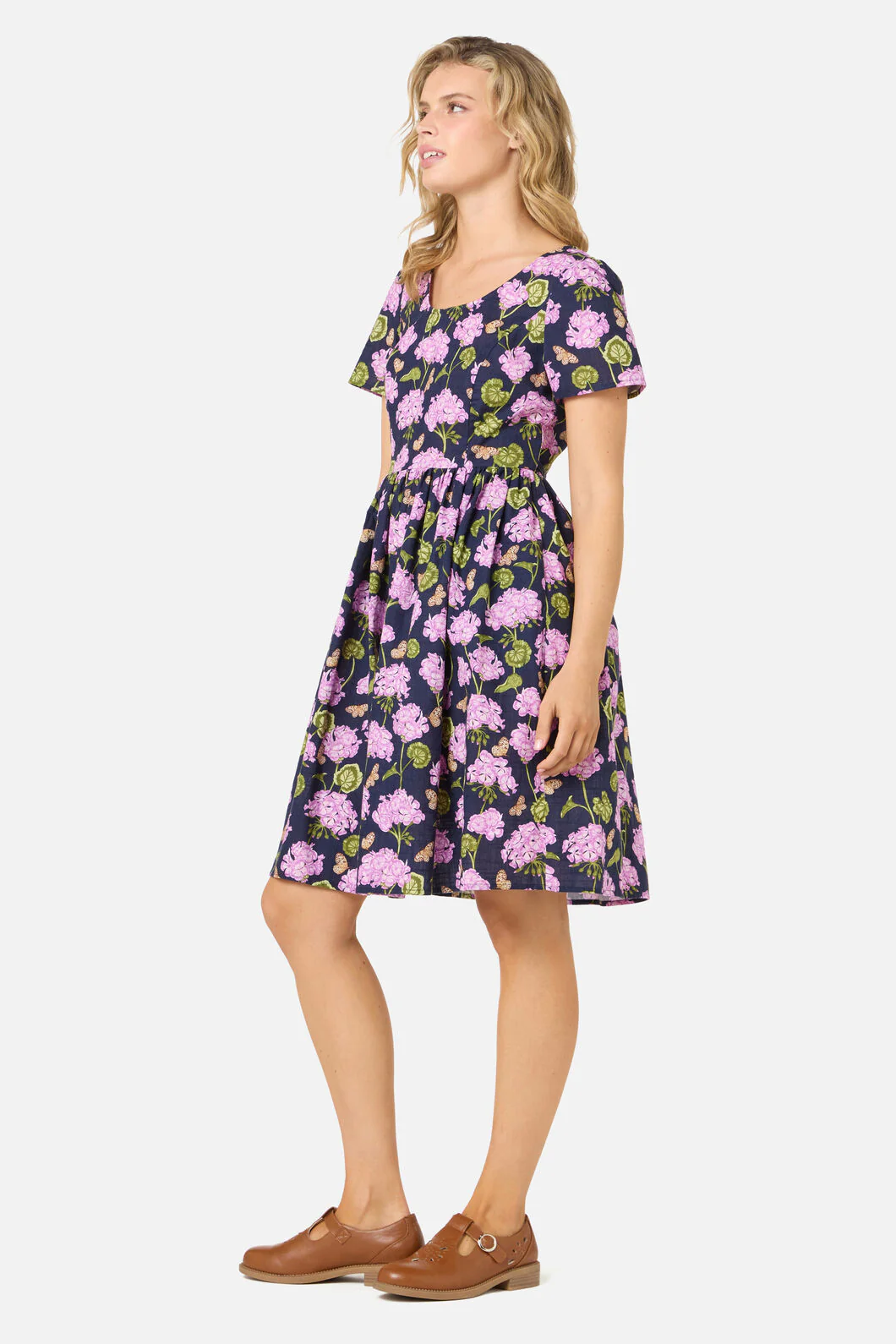 Geranium Flower Mini Dress - Image 5