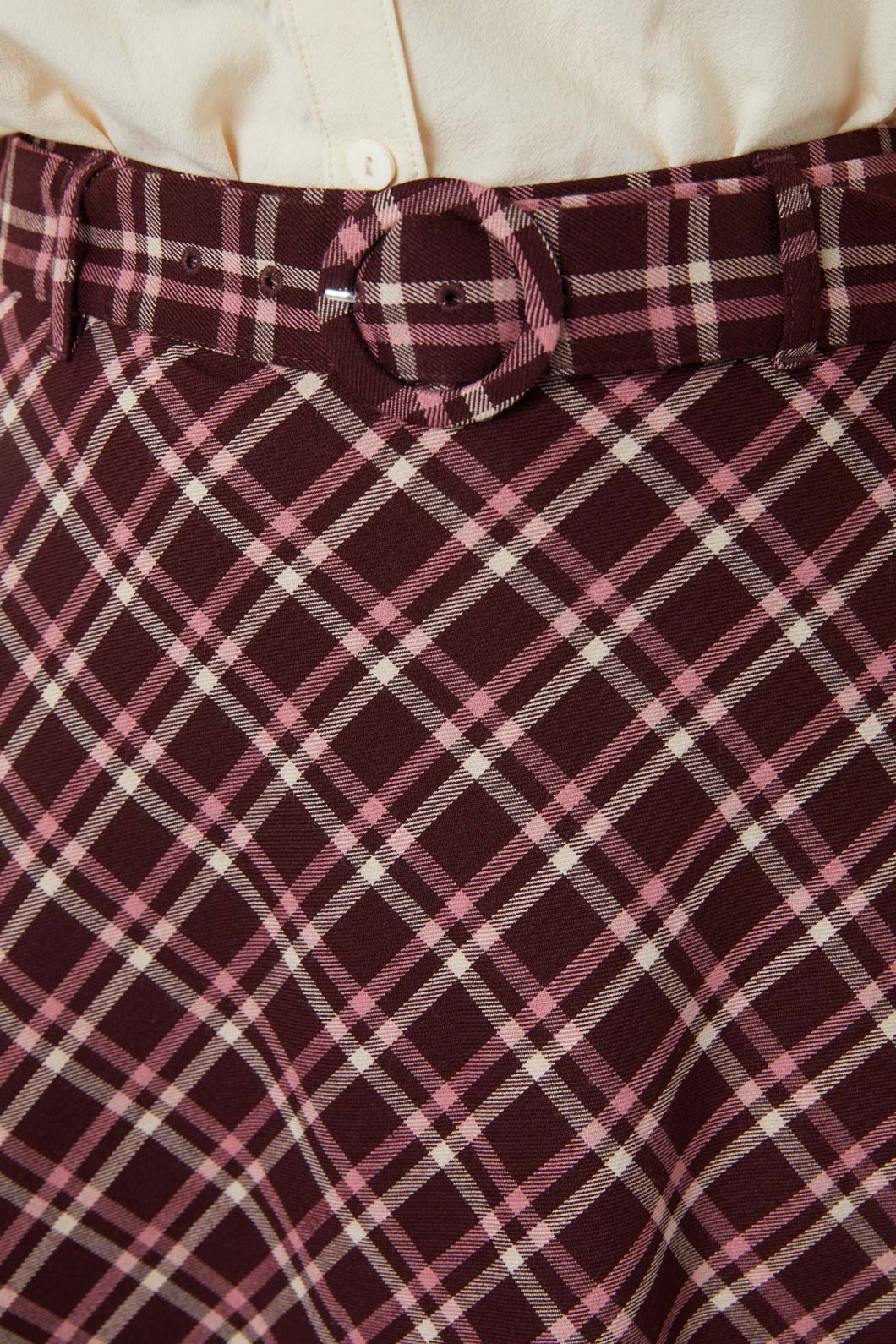 Gina Check A Line Skirt - Image 4