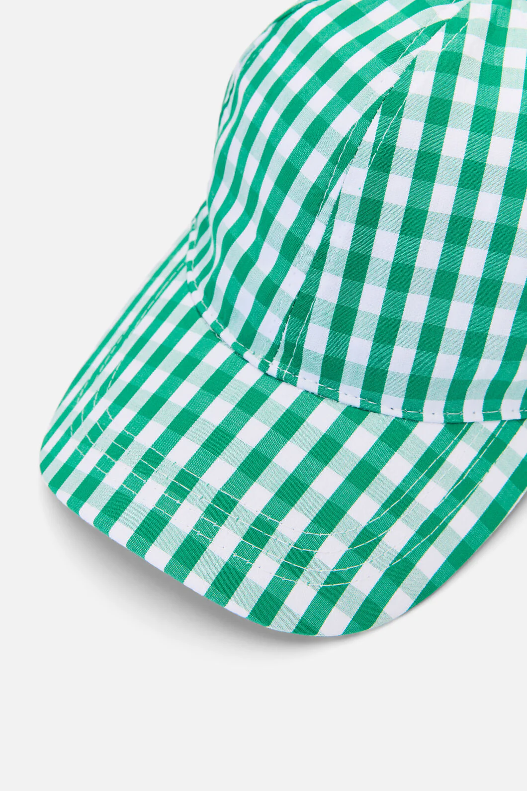 Gingham Tie Back Cap - Image 2