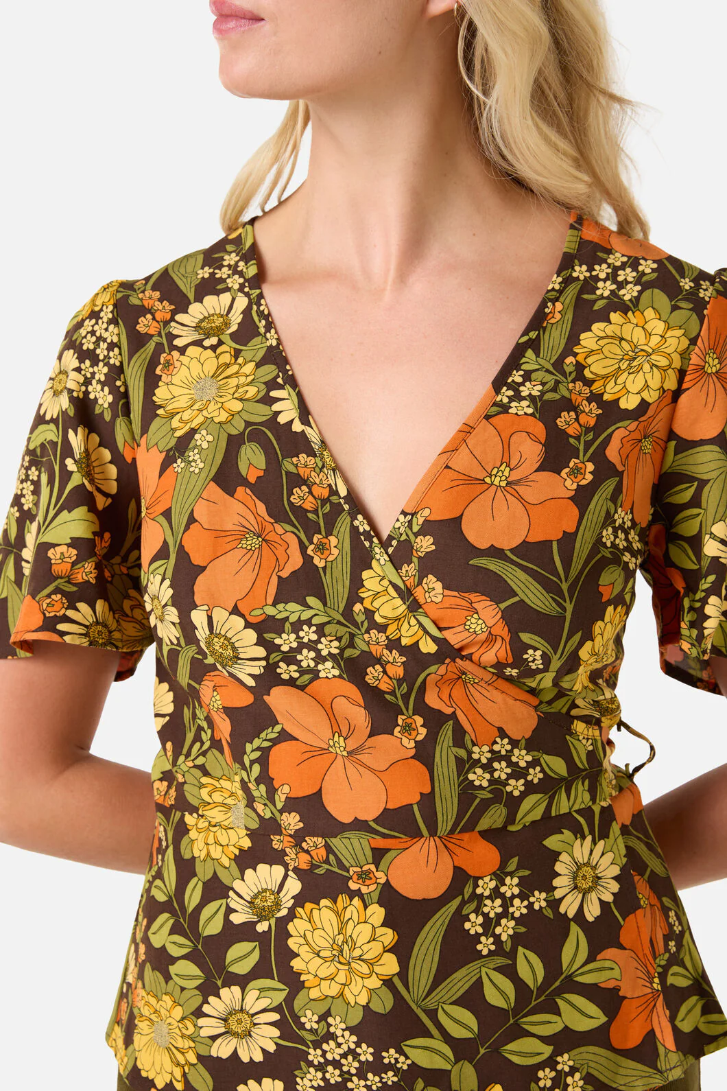Gloria 70'S Floral Top - Image 6