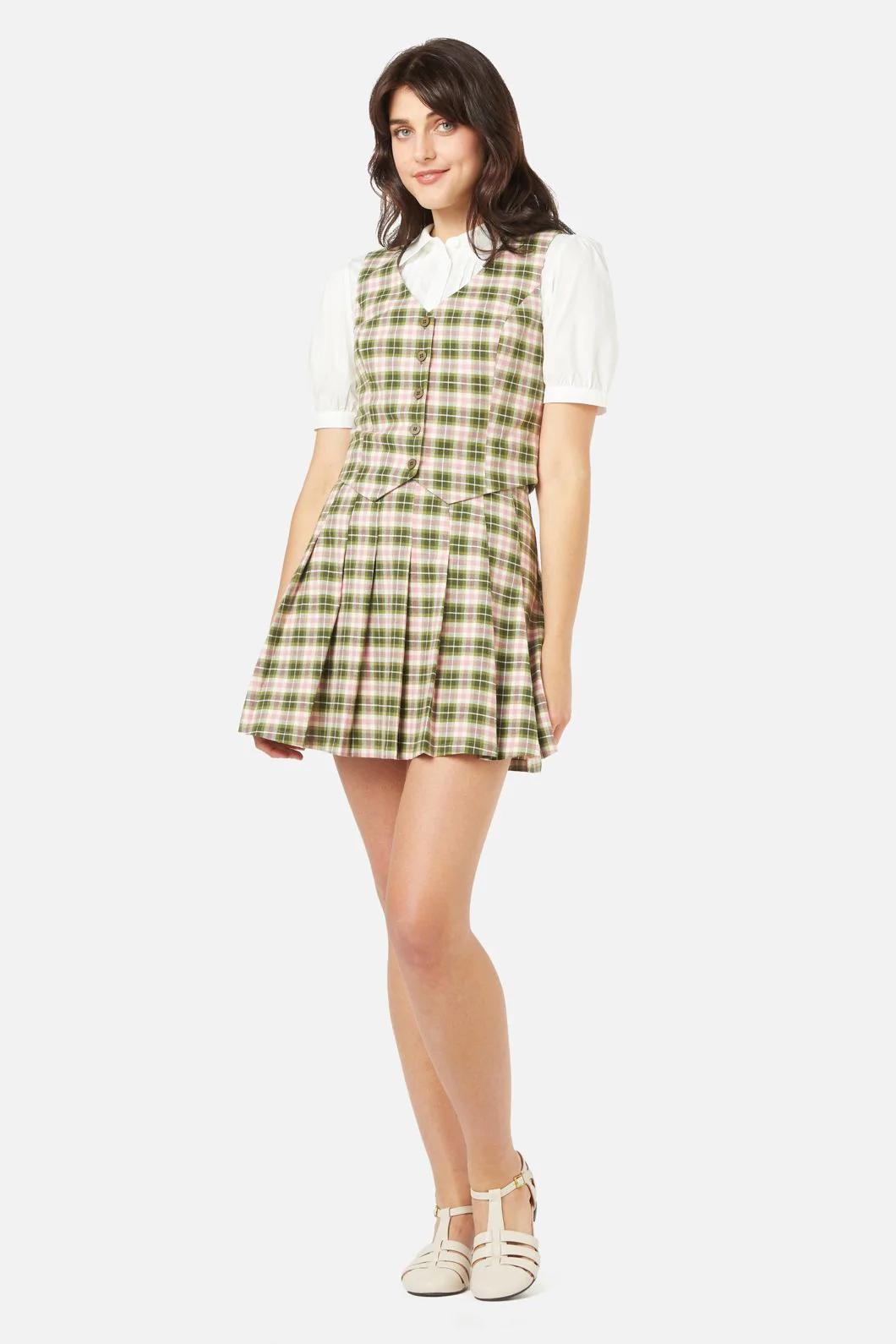 Hazel Check Vest - Image 2