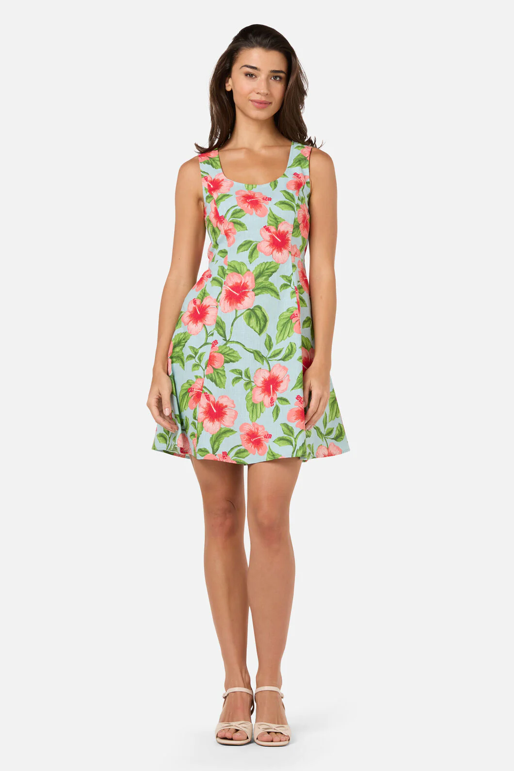 Hibiscus Summer Mini Dress - Image 4