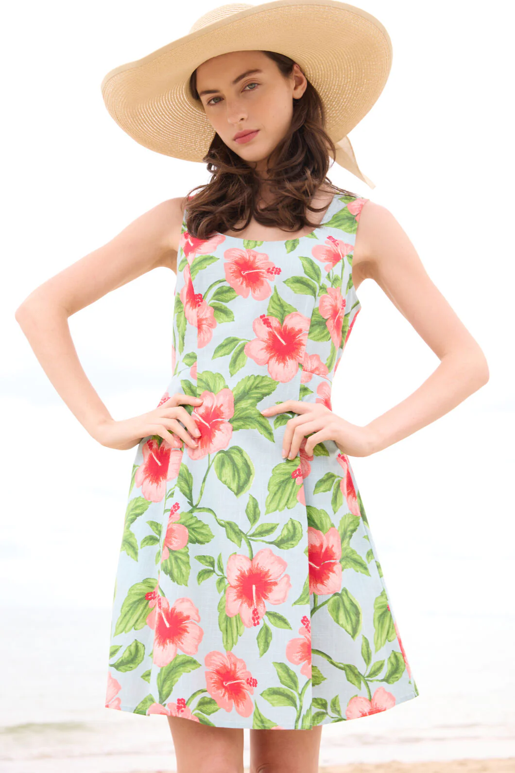 Hibiscus Summer Mini Dress - Image 5
