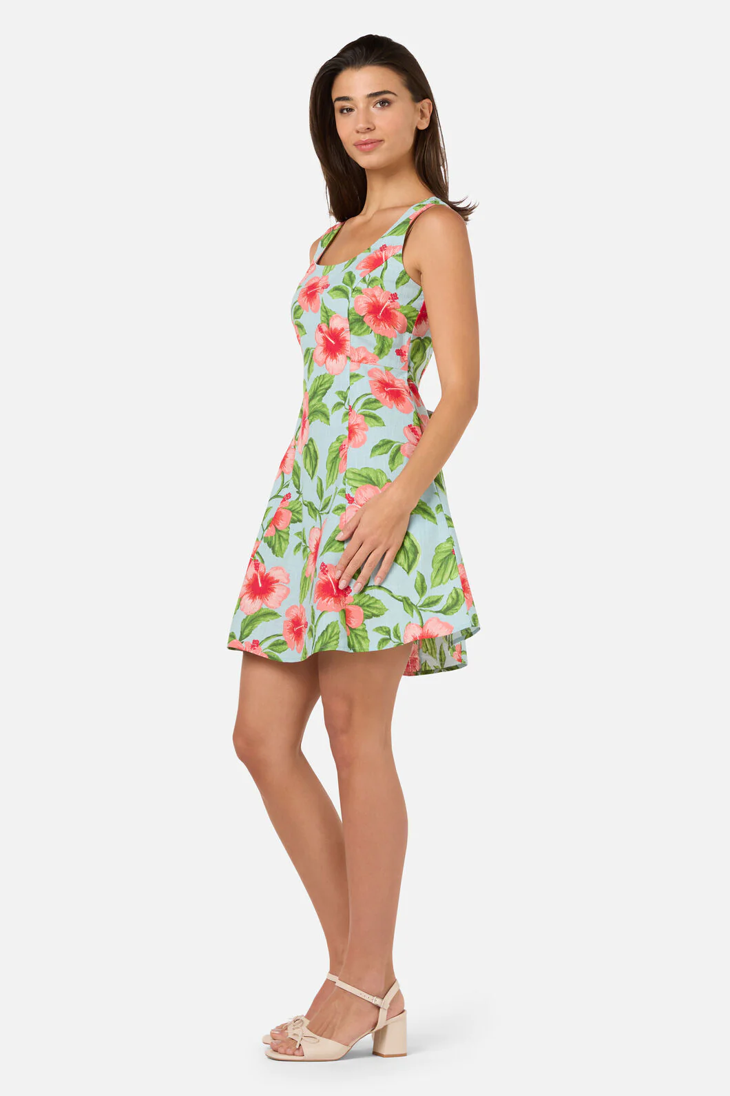 Hibiscus Summer Mini Dress - Image 6