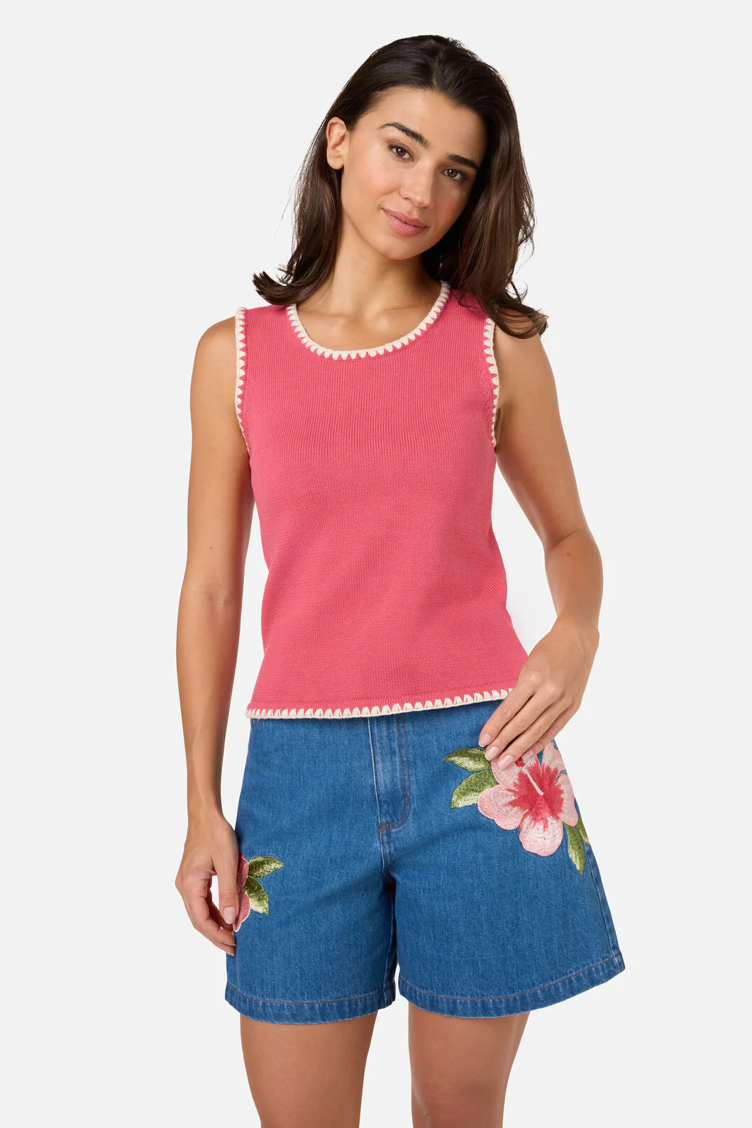 Imogen Blanket Stitch Knit Top - Image 6