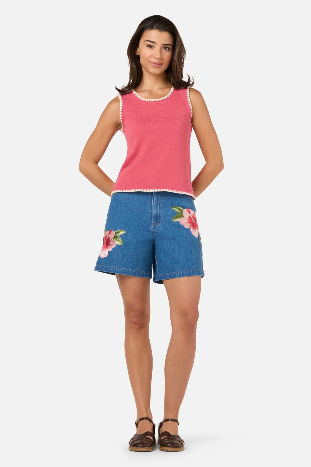 Imogen Blanket Stitch Knit Top - Image 7