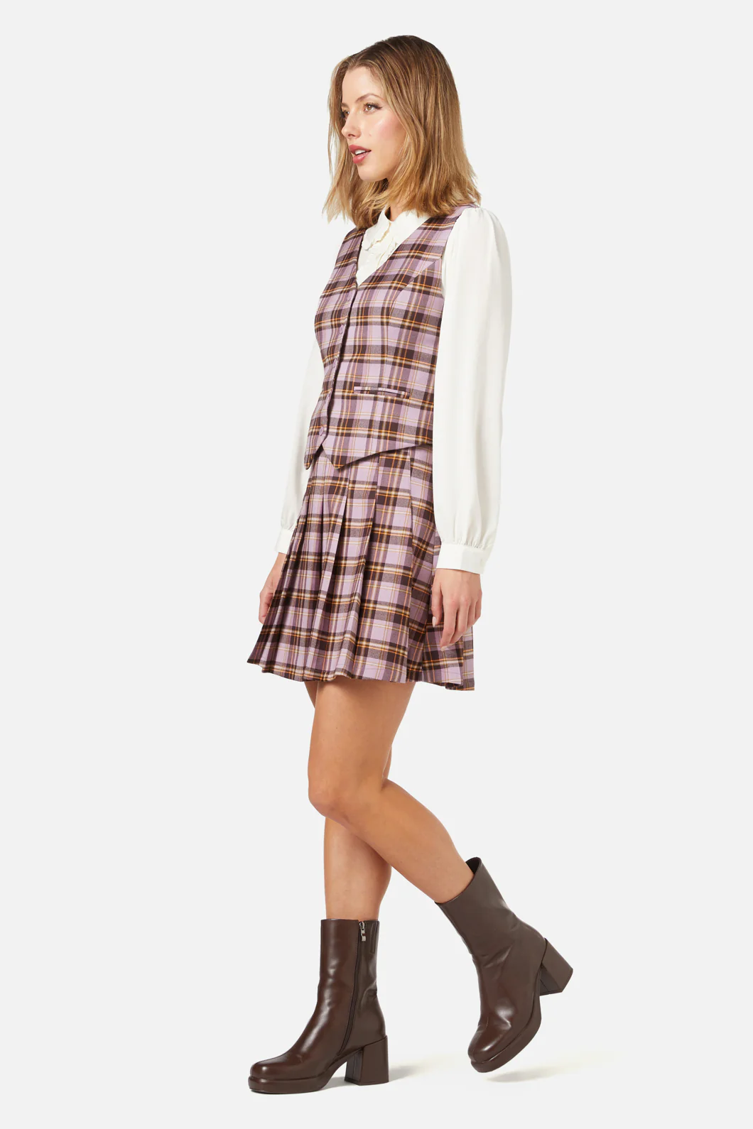 Jeannie Check Vest - Image 3