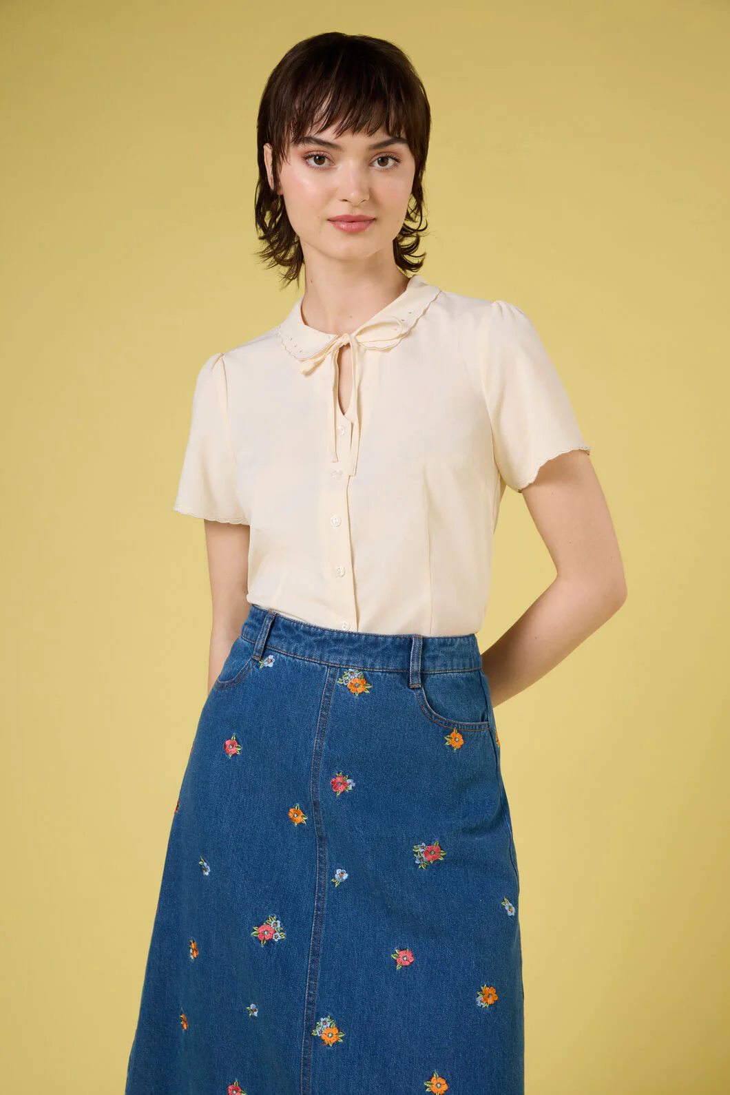 Josie Short Sleeve Blouse - Image 9