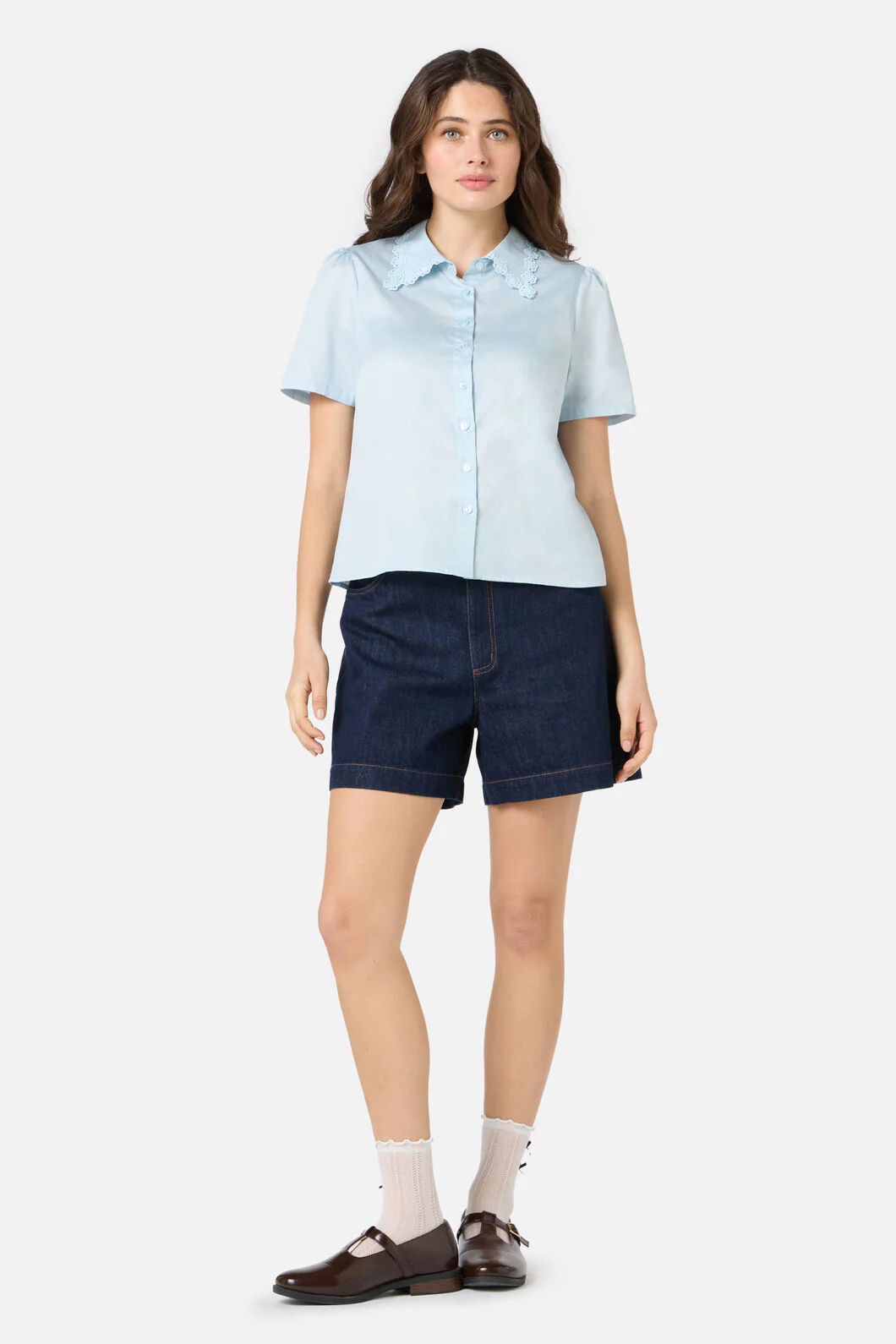 Lacey Collar Blouse - Image 2