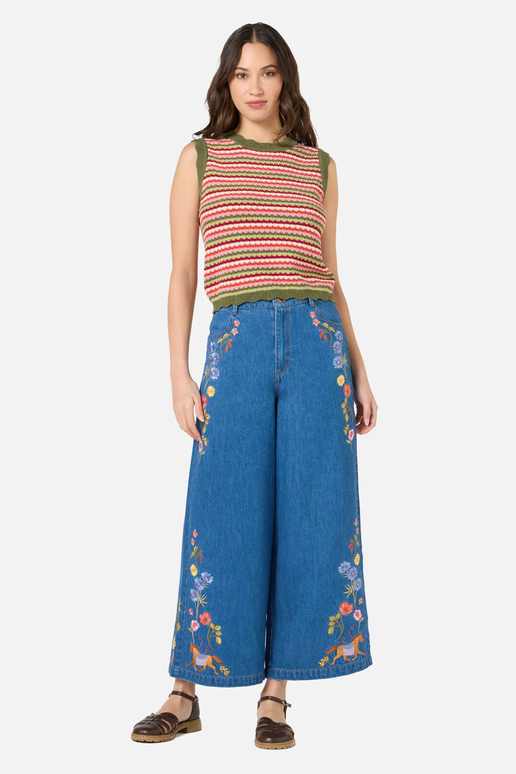 Leslie Stripe Knit Tank Top