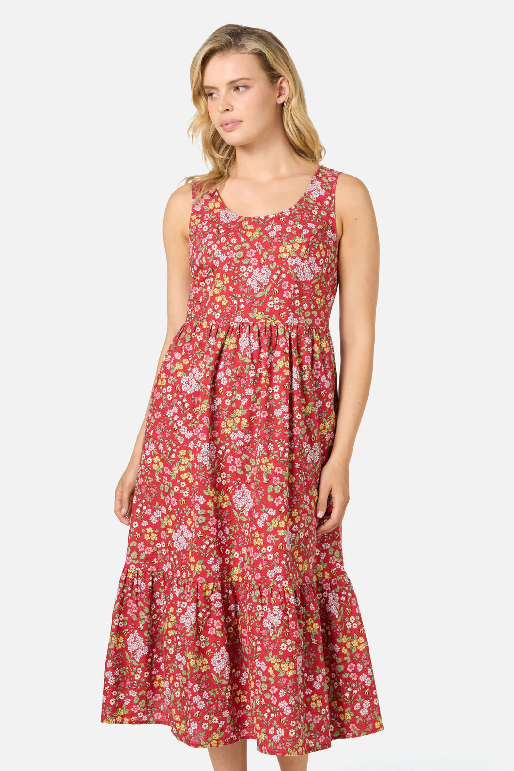 Libby Bee Ditsy Midi Dress - Image 4