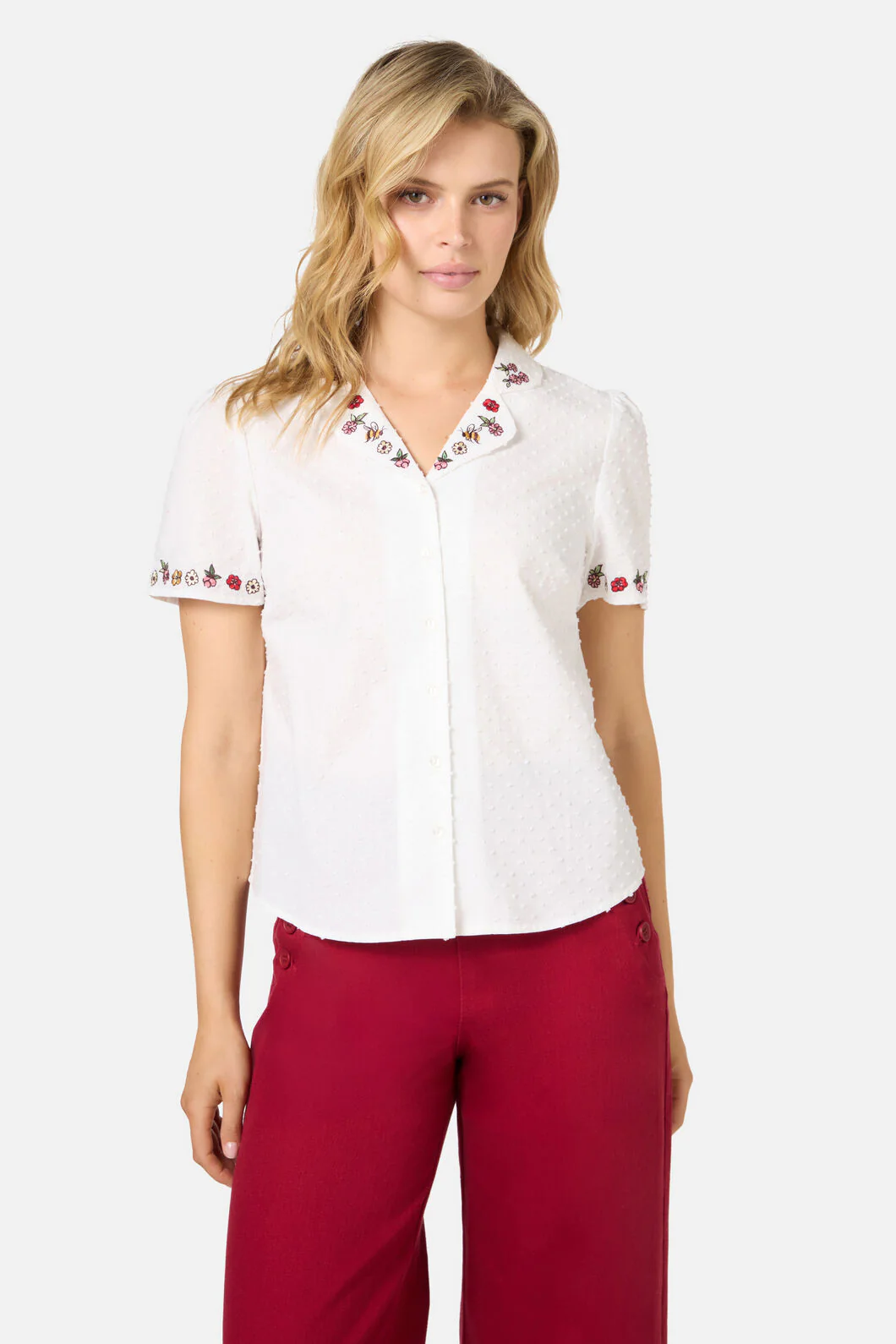 Libby Bee Embroidered Blouse - Image 2