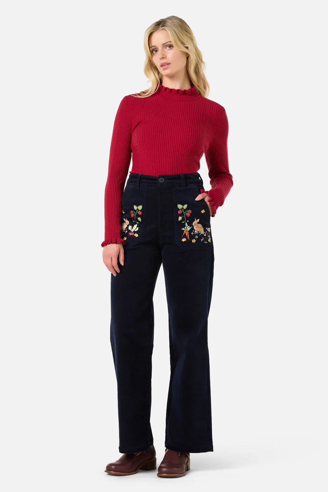 Lola Rabbit Embroidered Jean