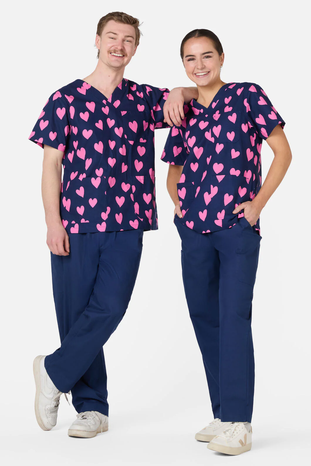 Lovehearts Top&Pant Scrub Set