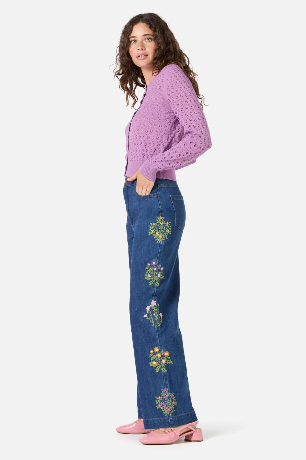 Mara Pointelle Cardigan - Image 3