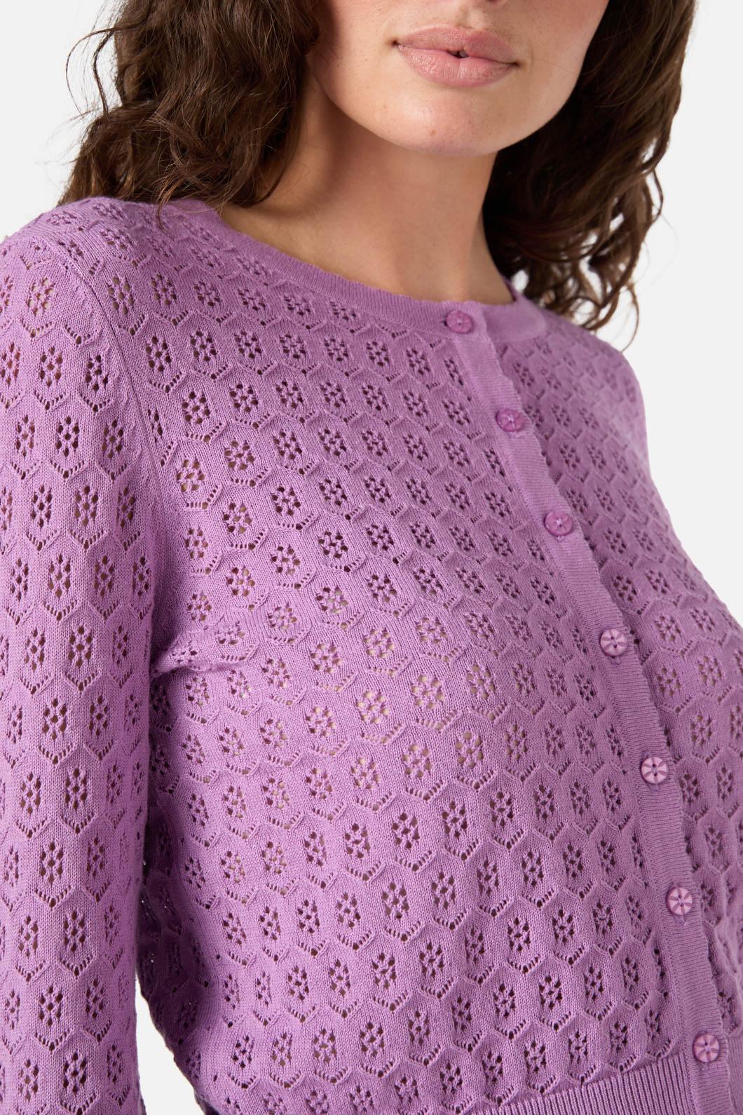 Mara Pointelle Cardigan - Image 5