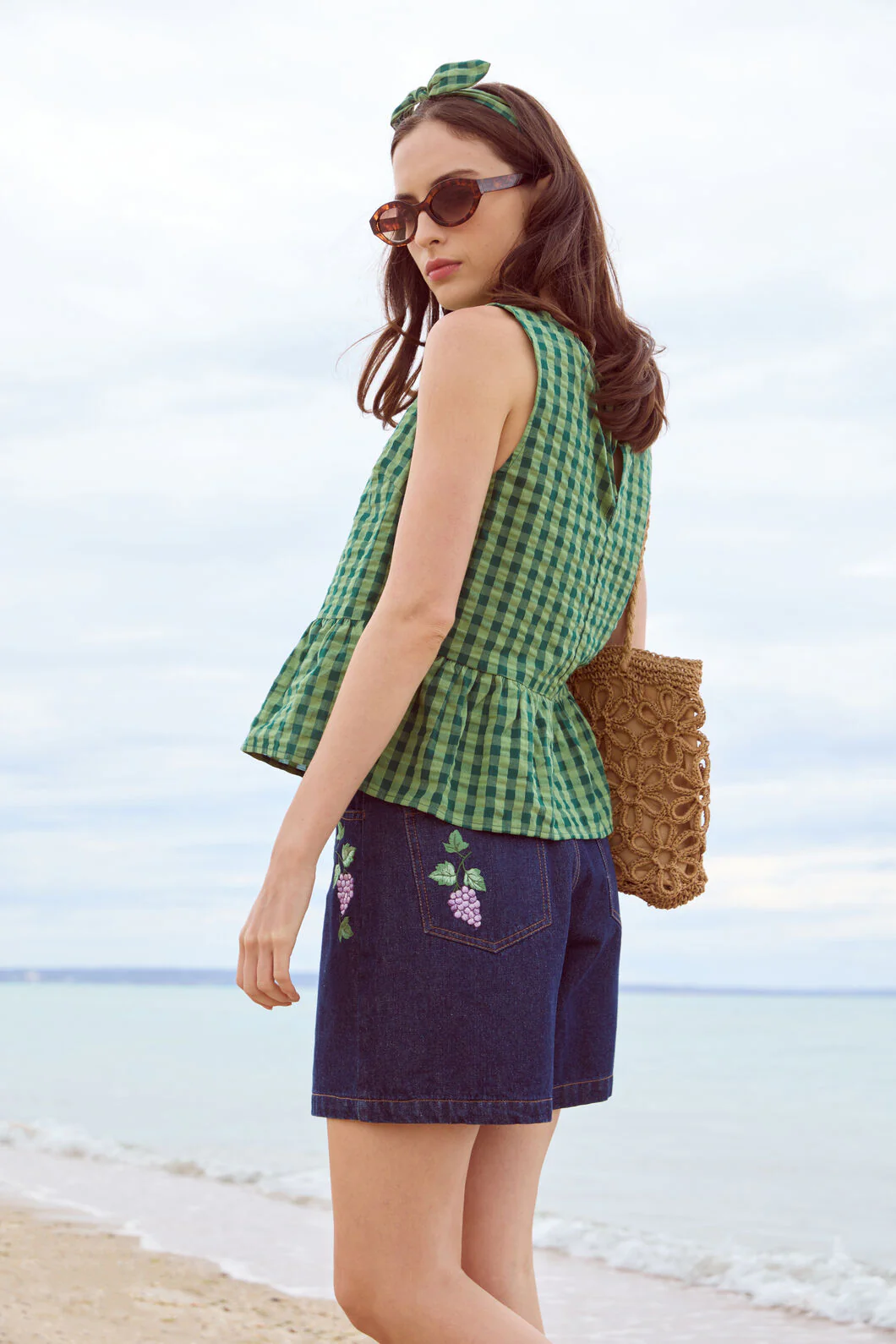 Margot Check Shell Top - Image 3
