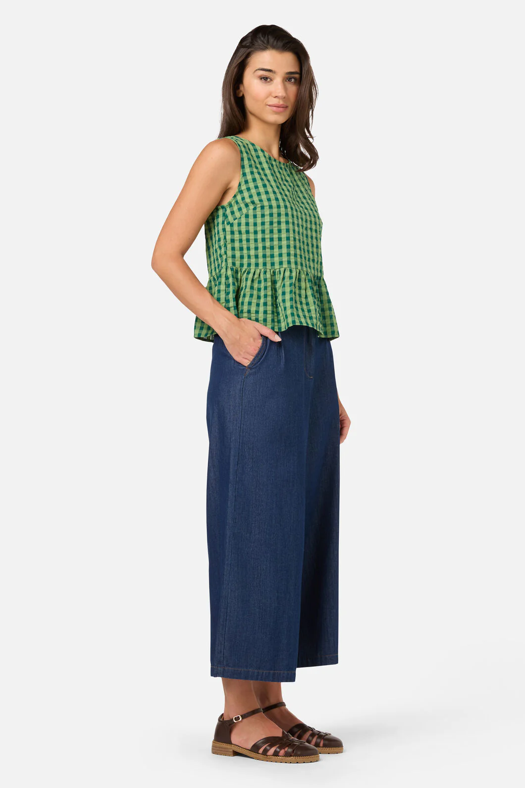 Margot Check Shell Top - Image 6