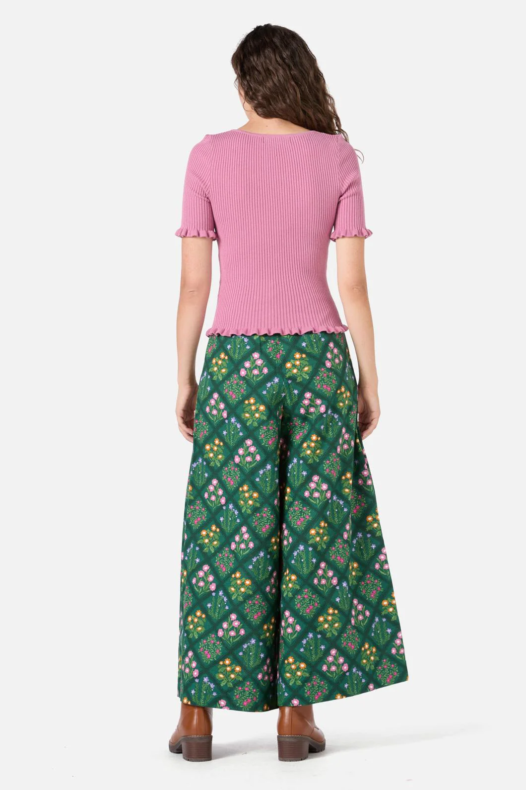 Maya Ruffle Rib Knit Top - Image 4