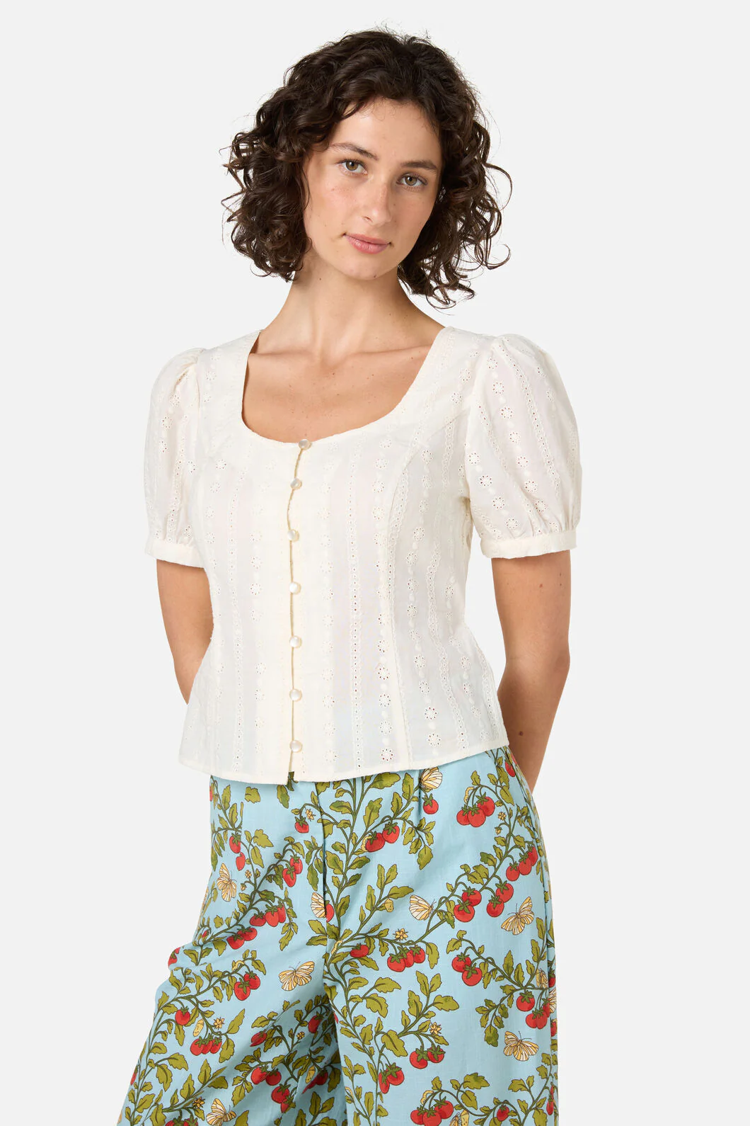 Nora Prairie Short Sleeve Top