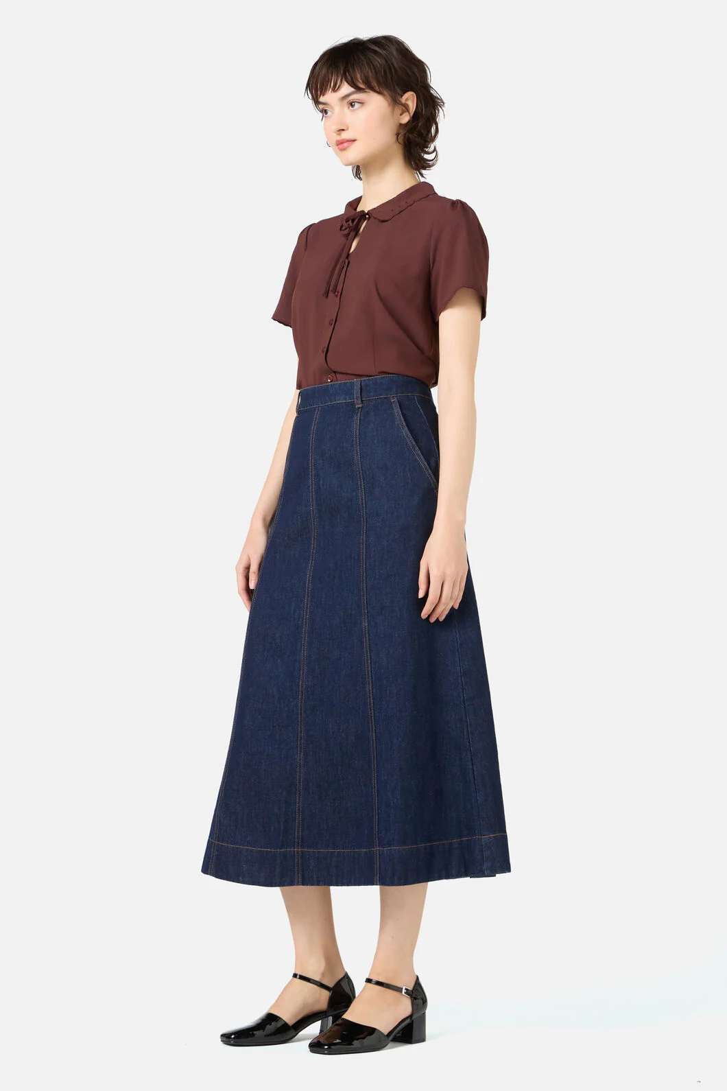Ophelia Dark Denim Skirt - Image 3